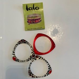 Lalo Treasures Bangle Bracelets x3